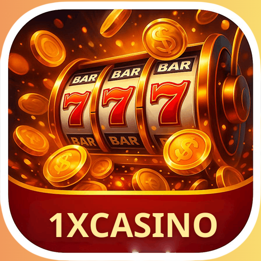 Imagem promocional da 1XCASINO mostrando a plataforma e suas vantagens